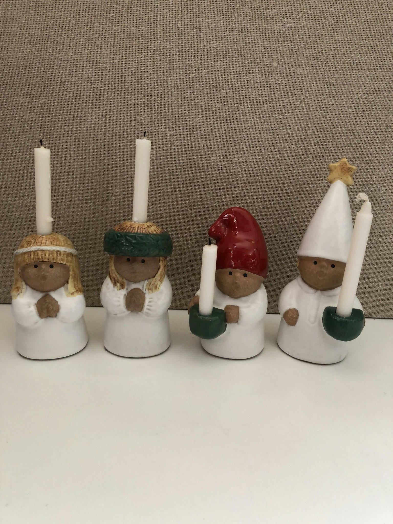 Figuriner Luciatåget "Advent" Lisa Larson Gustavsberg 1980-90tal
