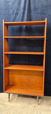 BOKHYLLA, teak, Bränntorps, 1960-tal.