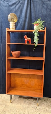 BOKHYLLA, teak, Bränntorps, 1960-tal.