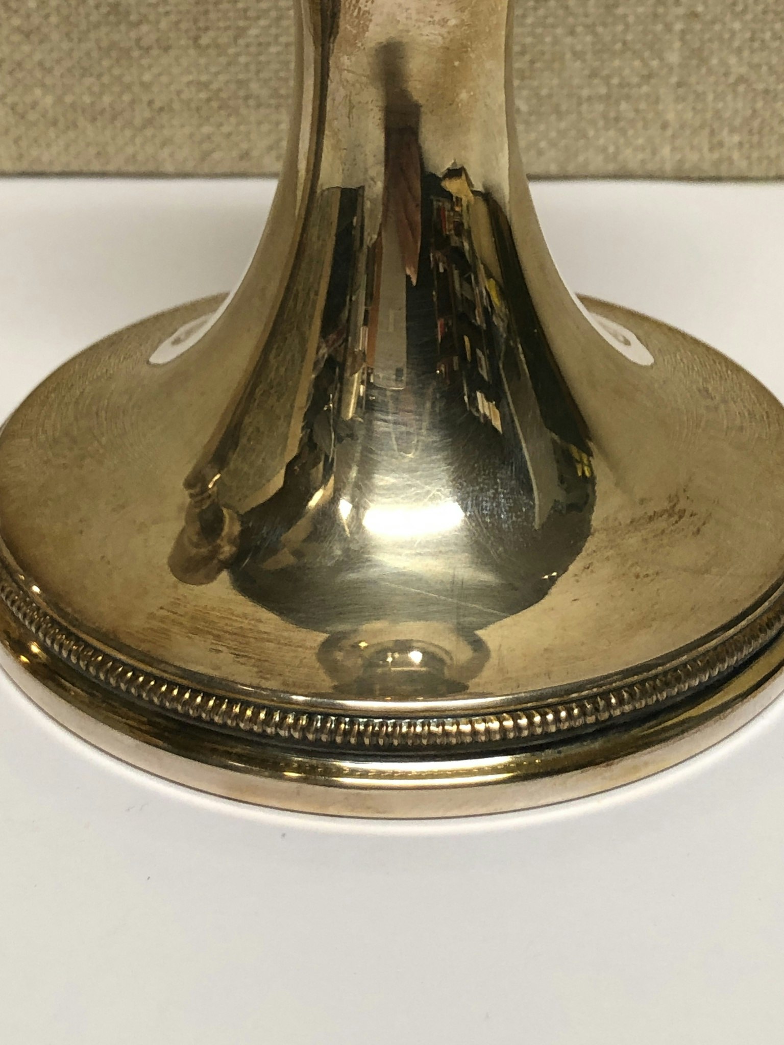 CANDLESTICKS, a pair, silver, MGAB, Eric Löfman, Uppsala, 1983.