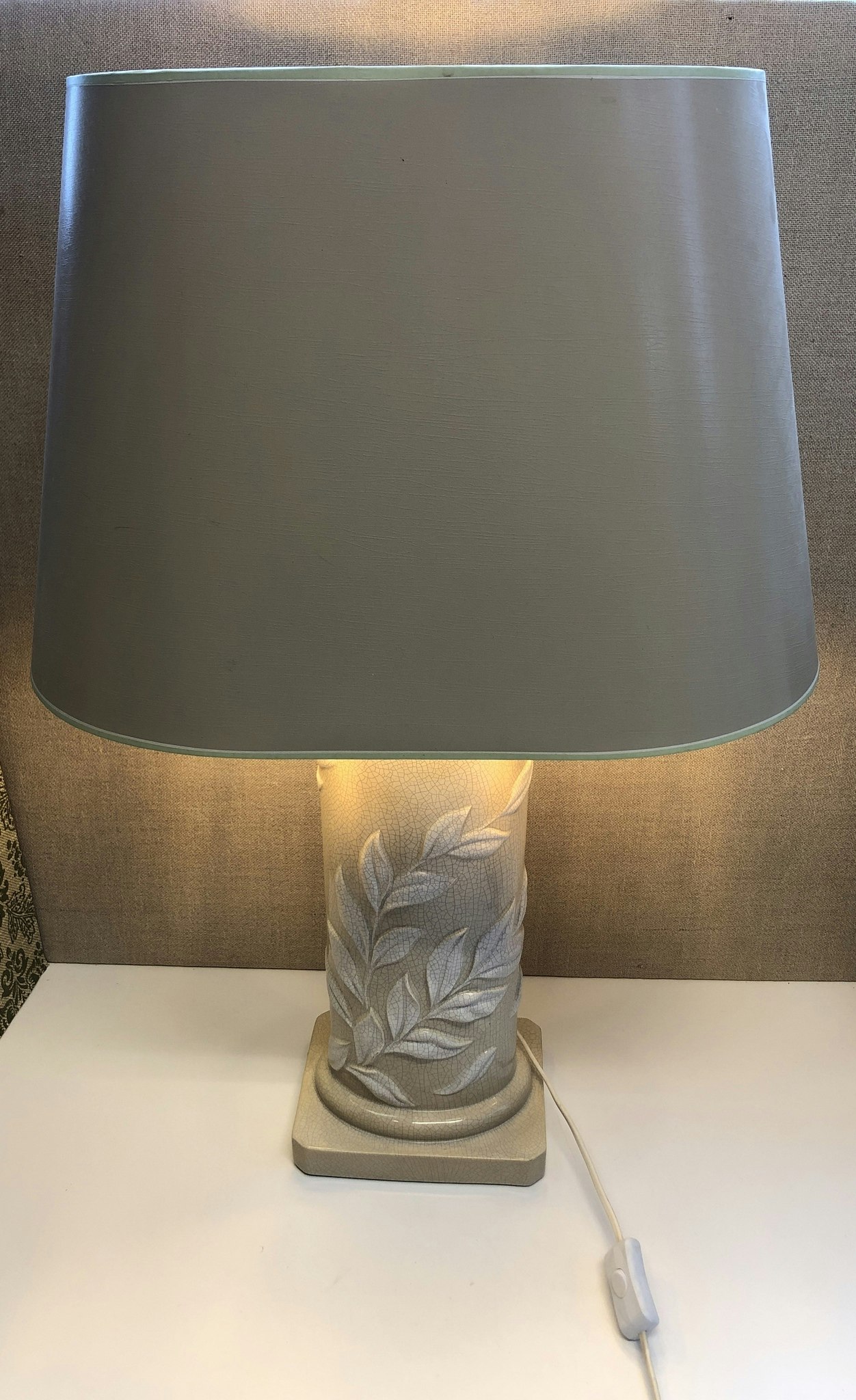 BORDSLAMPA, porslin, 1980-tal.