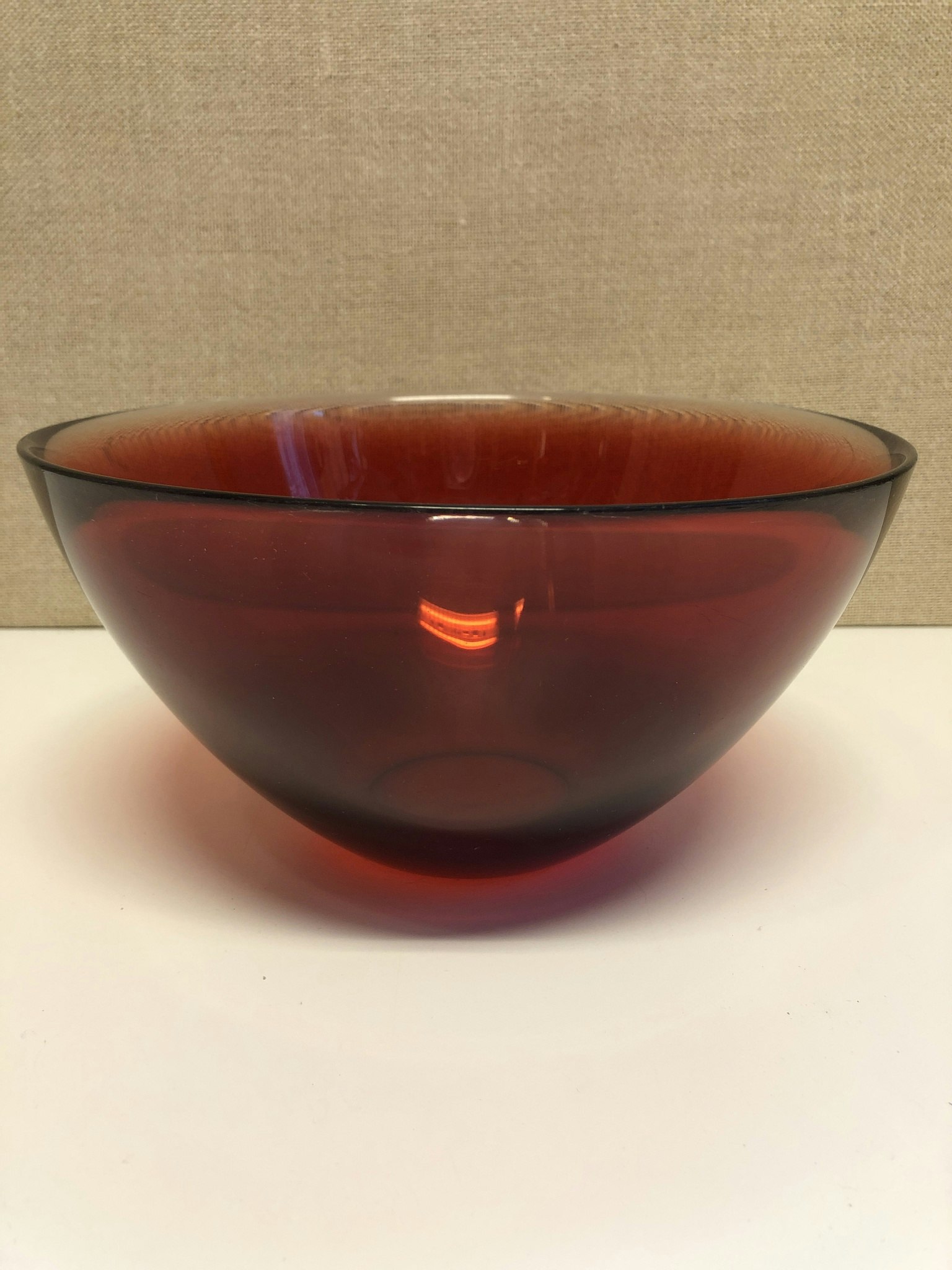 SKÅL, glas, "Fuga", Sven Palmqvist, Orrefors, 1900-talets andra hälft.