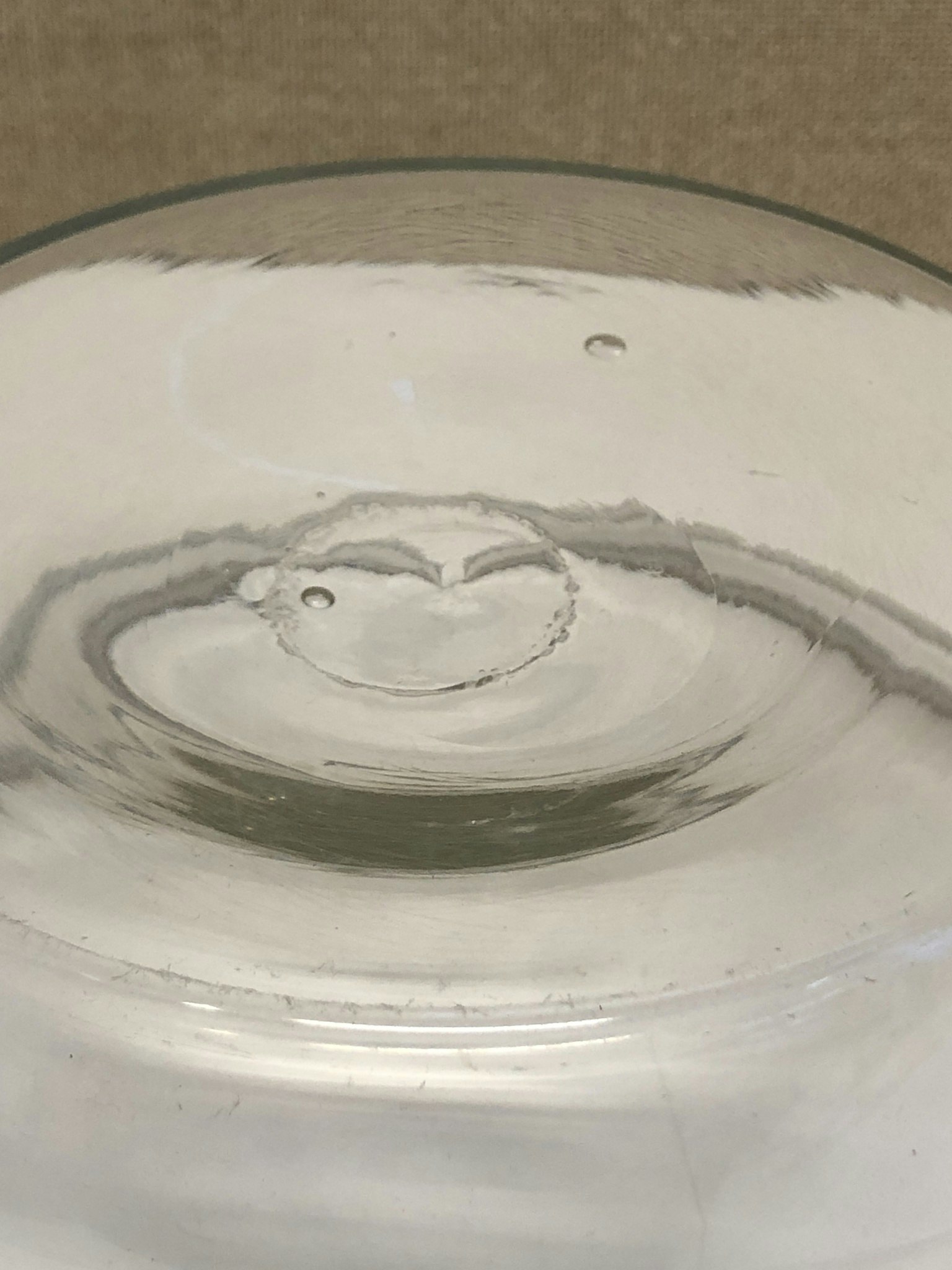 SPILLKUM, glas, handblåst, 18/1900-tal.