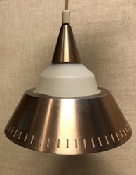 TAKLAMPA, glas, metall, 1960/70-tal.