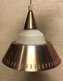 TAKLAMPA, glas, metall, 1960/70-tal.
