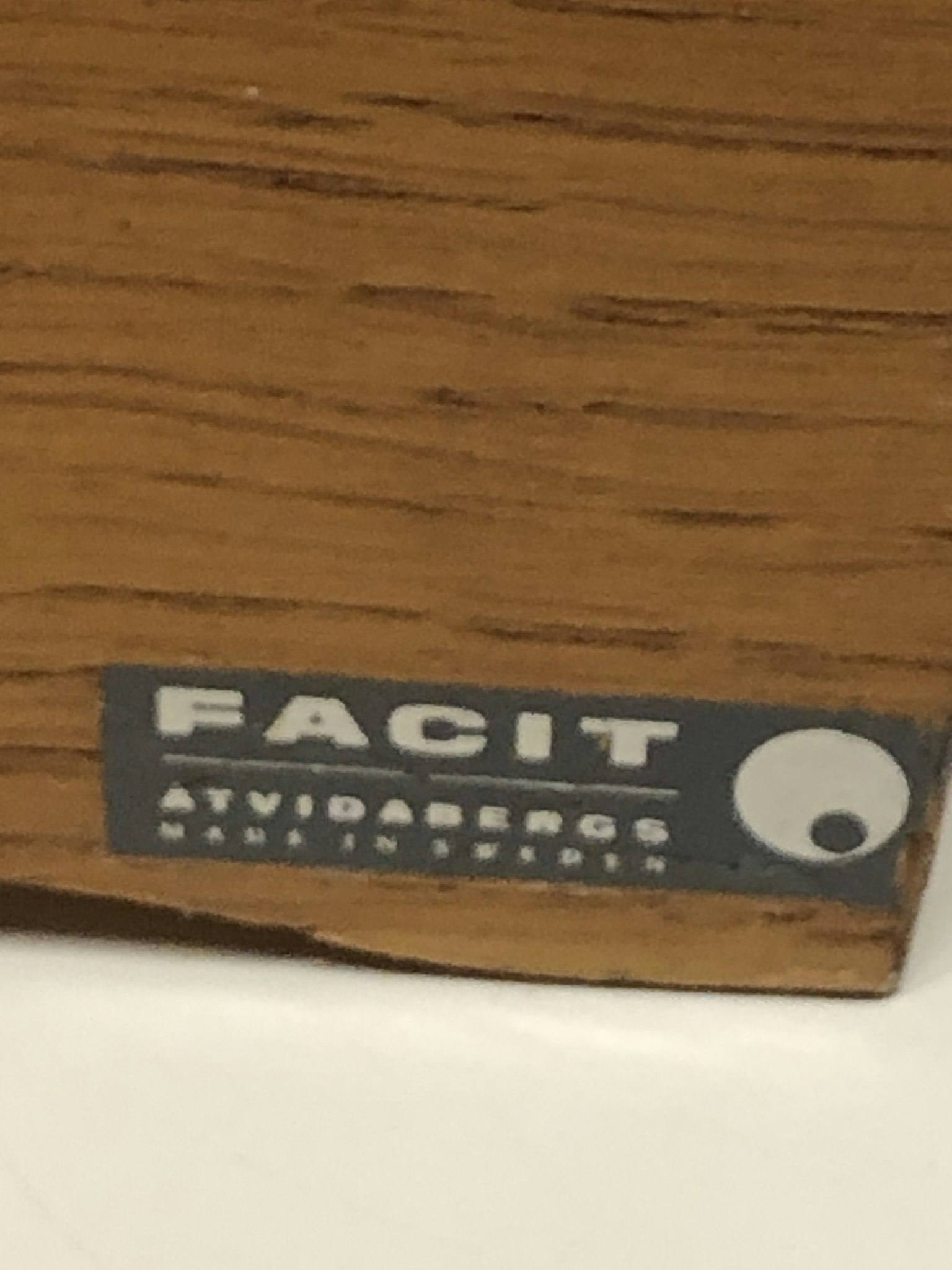 SHELF, table model, teak, Facit. Åtvidaberg, 1950s/60s.