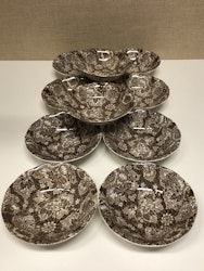 DESSERT PLATES, 10 pcs. "Gain Borough" England.