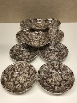 DESSERT PLATES, 10 pcs. "Gain Borough" England.