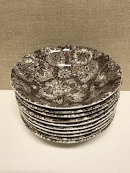 DESSERT PLATES, 10 pcs. "Gain Borough" England.