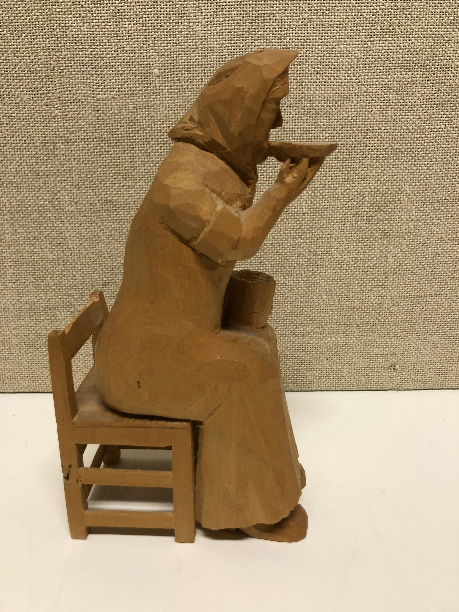 Copy SCULPTURE, wood, "Coffee Slurp" Paul Forsgren, Torrböle Nordmaling.