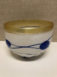 SKÅL, glas, "Galaxy Blue", Bertil Vallien, Artists Collection Kosta Boda.