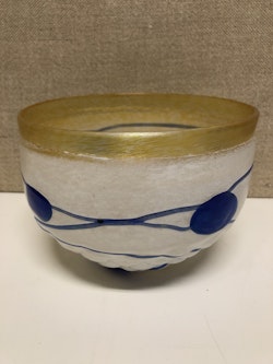 SKÅL, glas, "Galaxy Blue", Bertil Vallien, Artists Collection Kosta Boda.