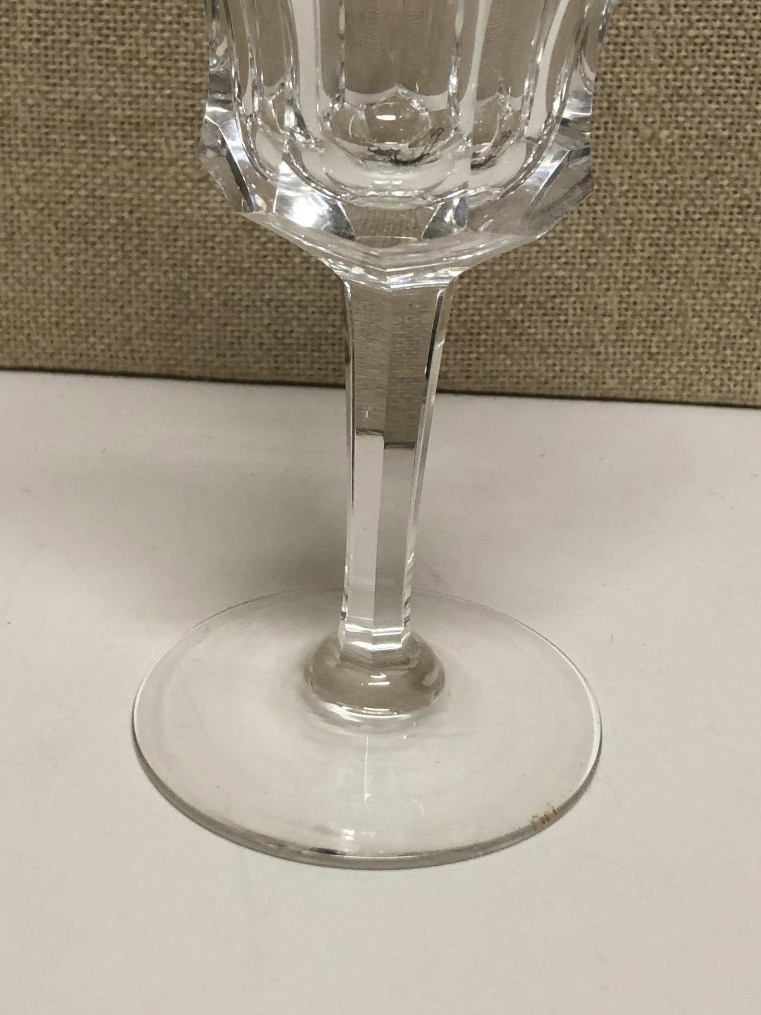 WHITE WINE GLASS "Nya Alma" Kosta, Elis Berg, crystal, 20th century.