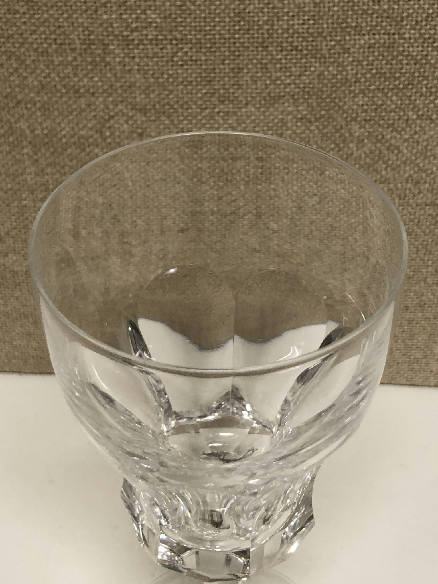 WHITE WINE GLASS "Nya Alma" Kosta, Elis Berg, crystal, 20th century.
