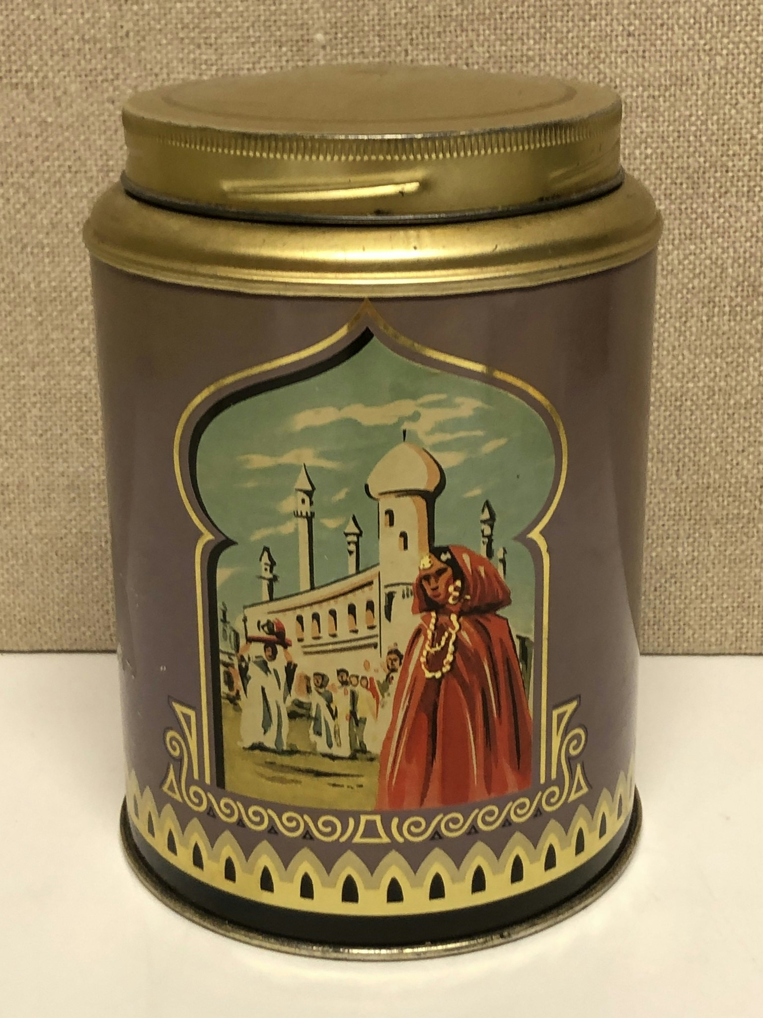 COFFEE CAN, sheet metal, Skånskans Kaffe, first half of the 20th century.