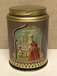 COFFEE CAN, sheet metal, Skånskans Kaffe, first half of the 20th century.
