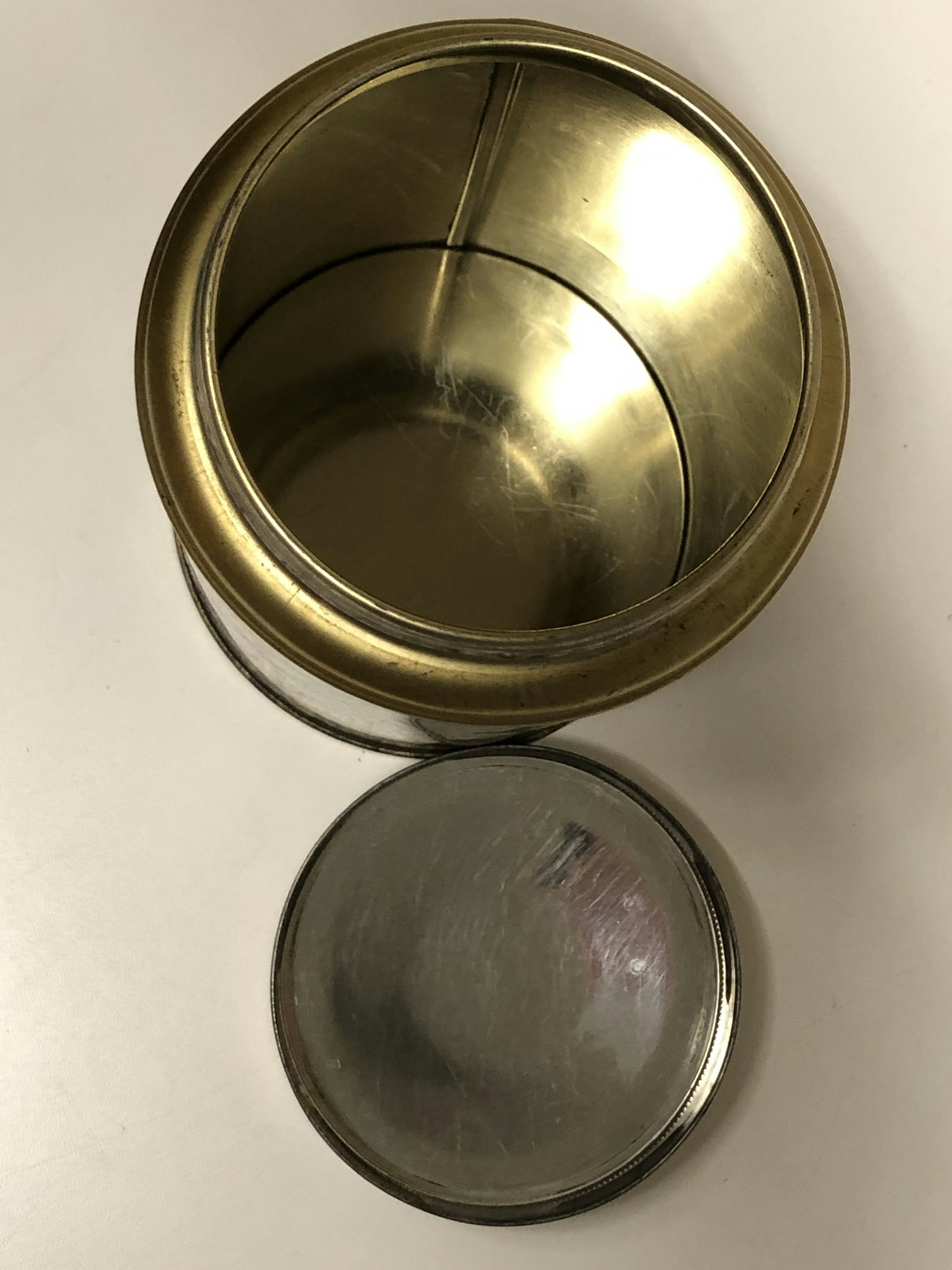 COFFEE CAN, sheet metal, Skånskans Kaffe, first half of the 20th century.