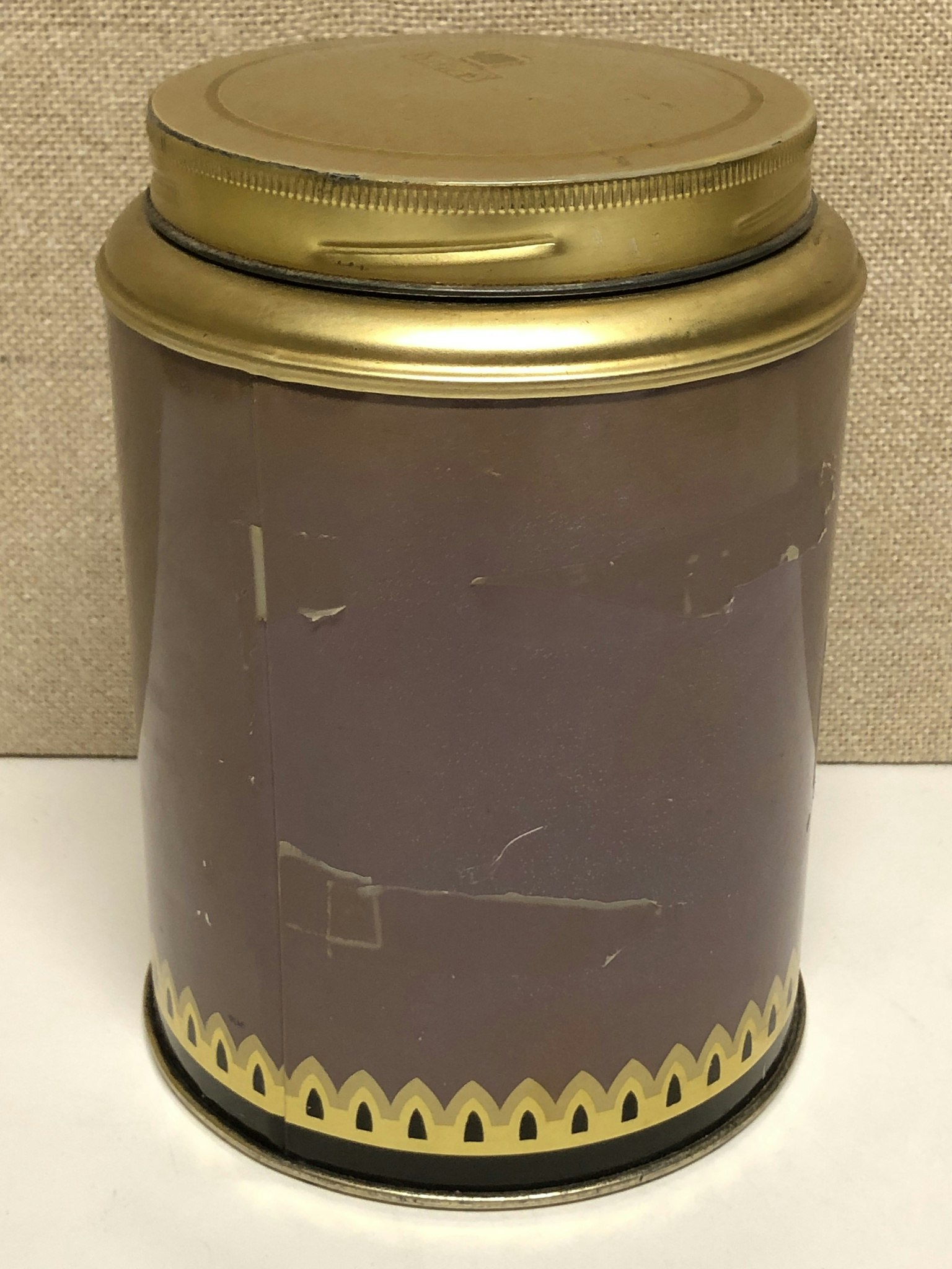 COFFEE CAN, sheet metal, Skånskans Kaffe, first half of the 20th century.