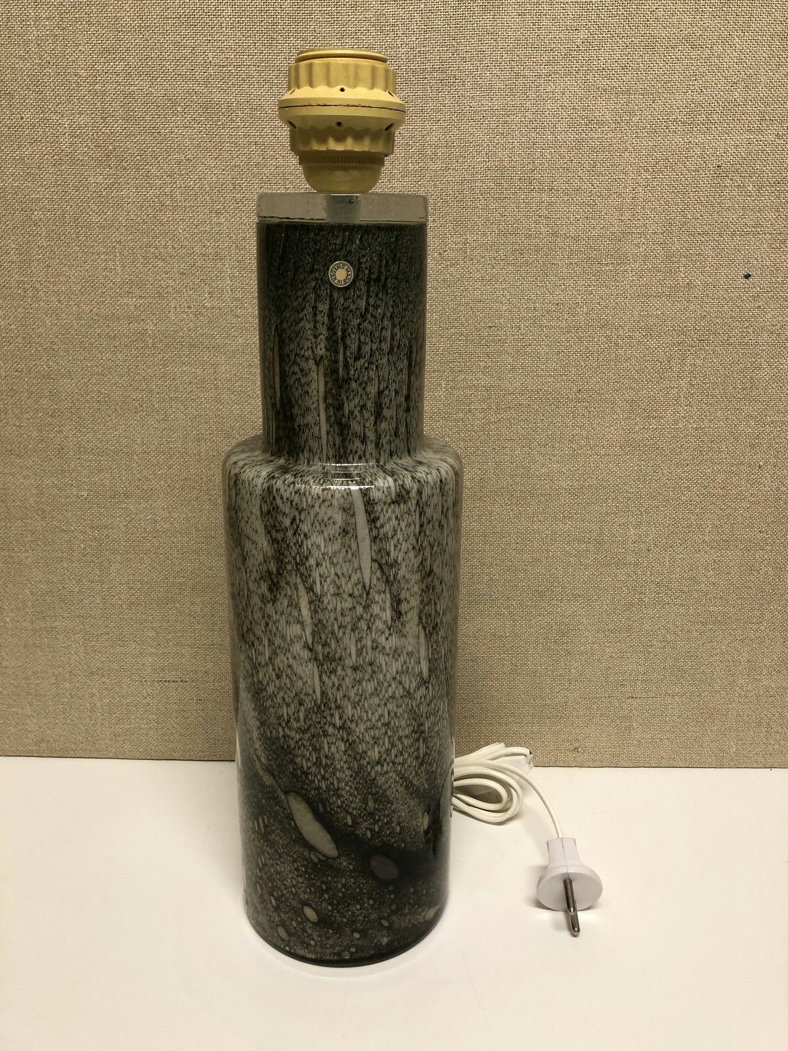BORDSLAMPA, glas, HB Lysia Falun, 1900-talets andra hälft.