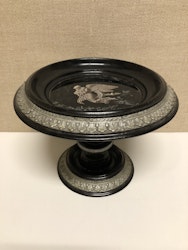 TAZZA, trä/metall, 18/1900-tal.