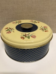 CAKE TIN, sheet metal, 1960s.