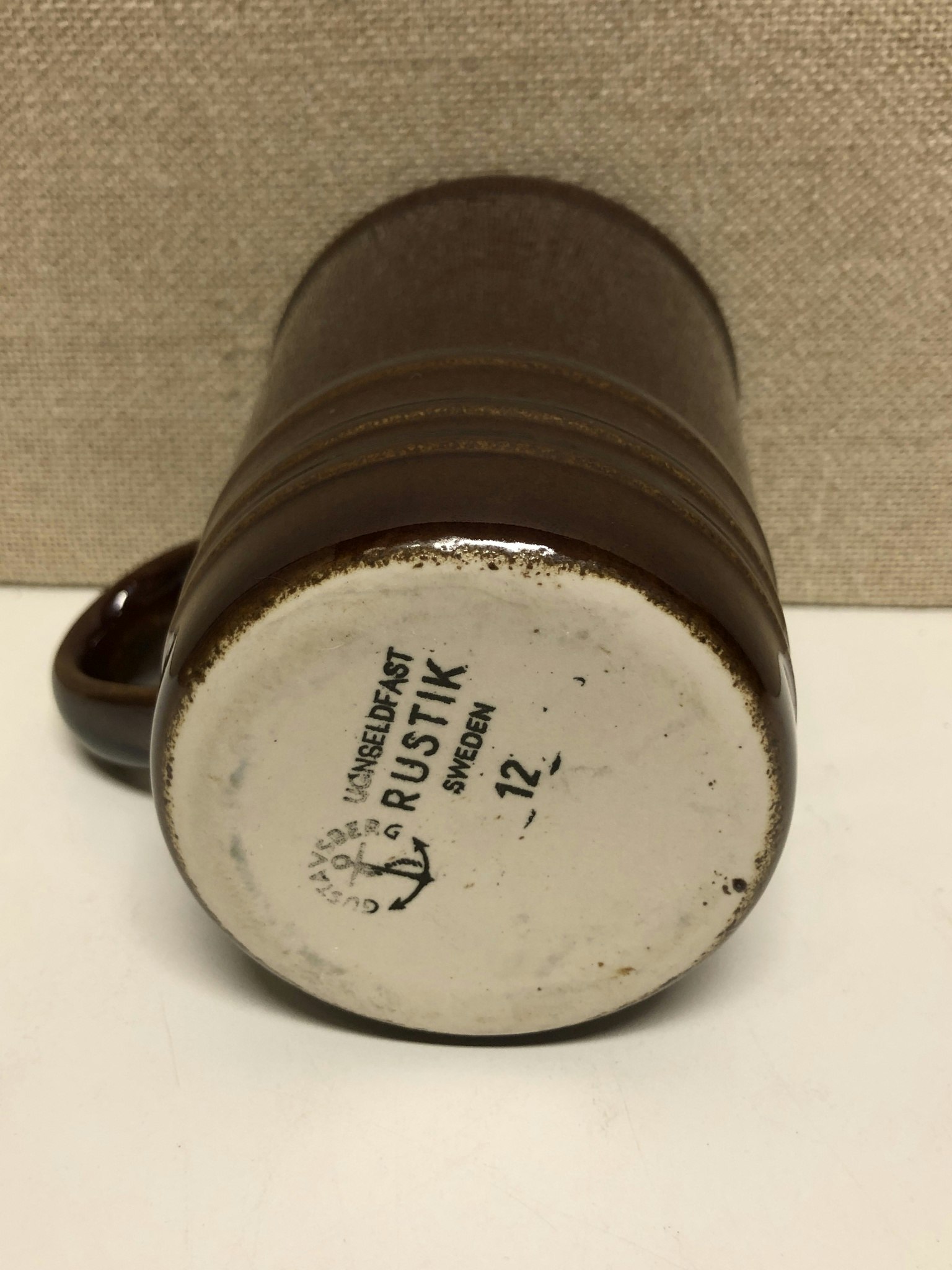 MUGG, porslin, "Rustik", Britt-Louise Sundell, Gustavsberg