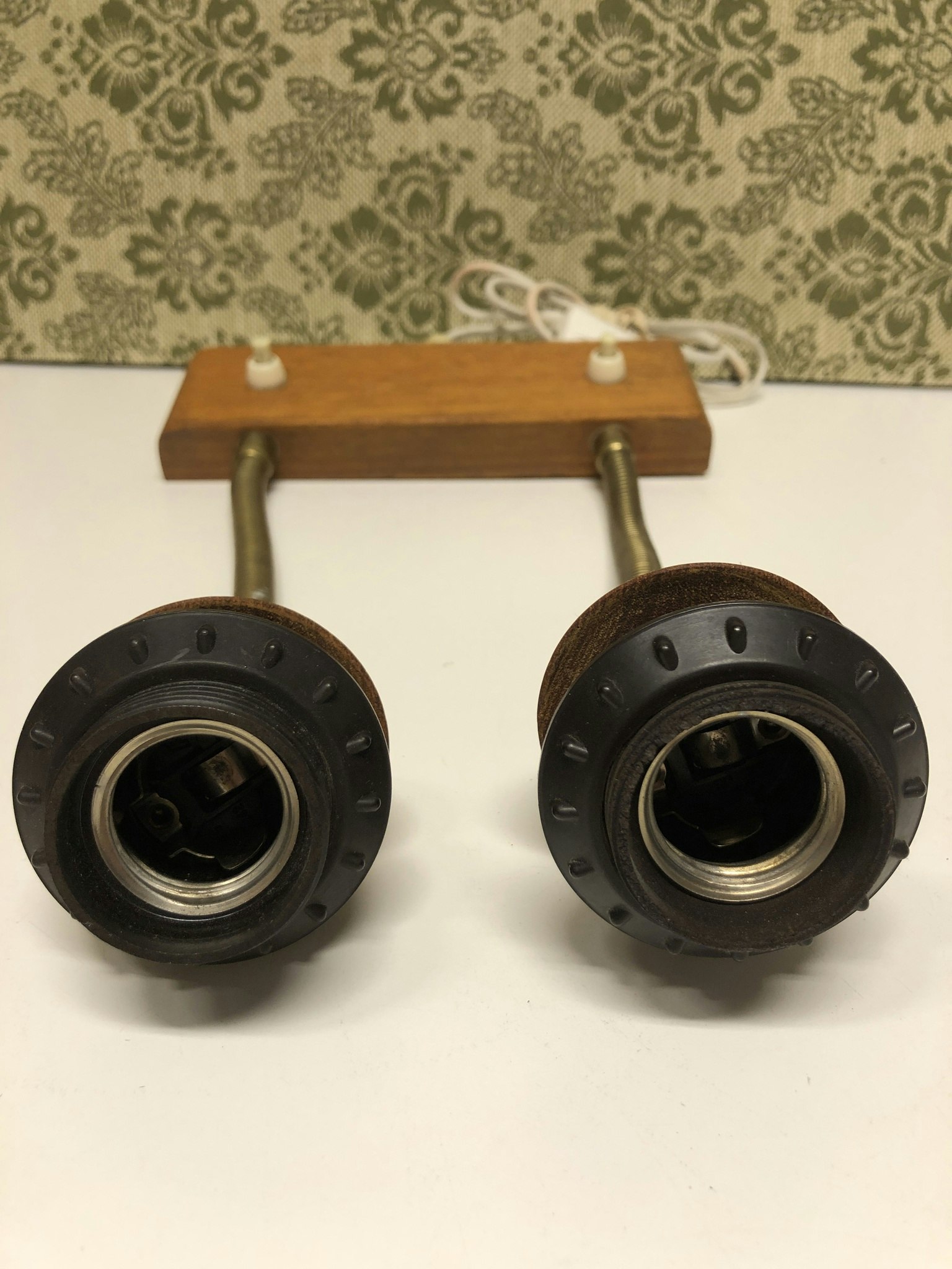 VÄGGLAMPA, teak/metall, E-A No. 195 2, 1950/60-tal.