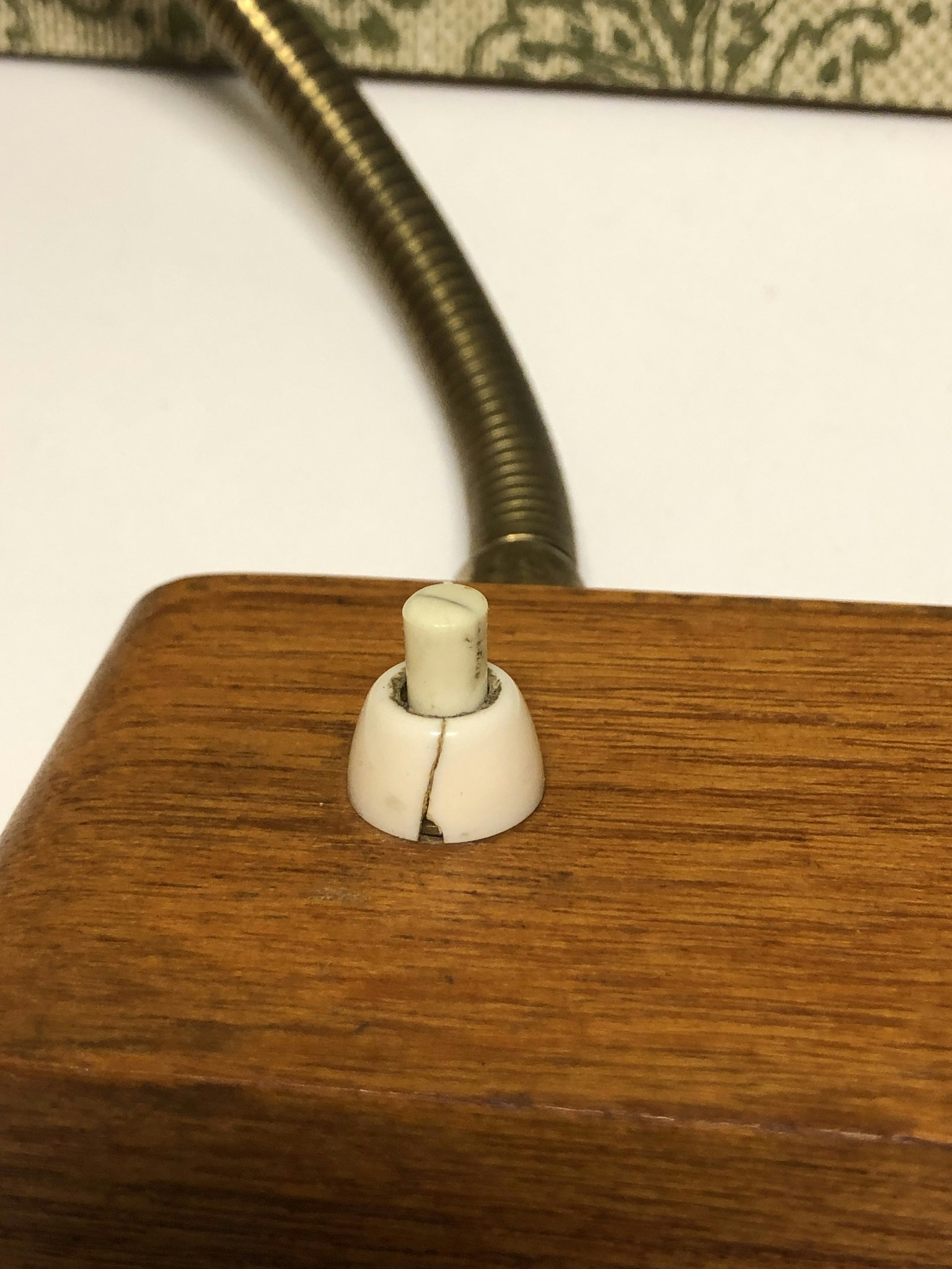 VÄGGLAMPA, teak/metall, E-A No. 195 2, 1950/60-tal.