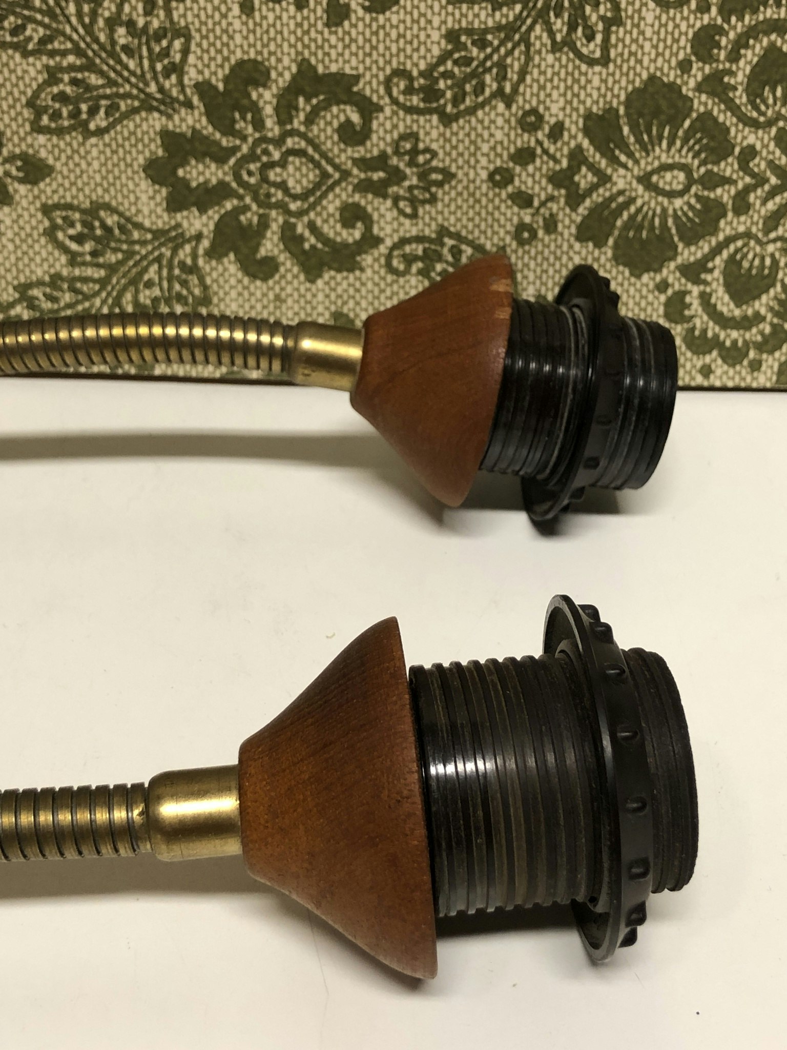 VÄGGLAMPA, teak/metall, E-A No. 195 2, 1950/60-tal.