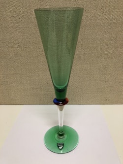 ERIKA LAGERBIELKE. Champagneglas, "Pepperoni", Orrefors.