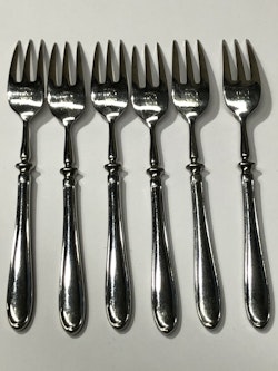 PLOCKGAFFLAR 6 st. stainless, Accenten.