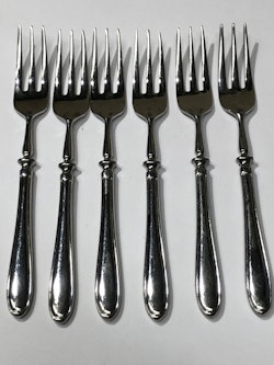 PLOCKGAFFLAR 6 st. stainless, Accenten.