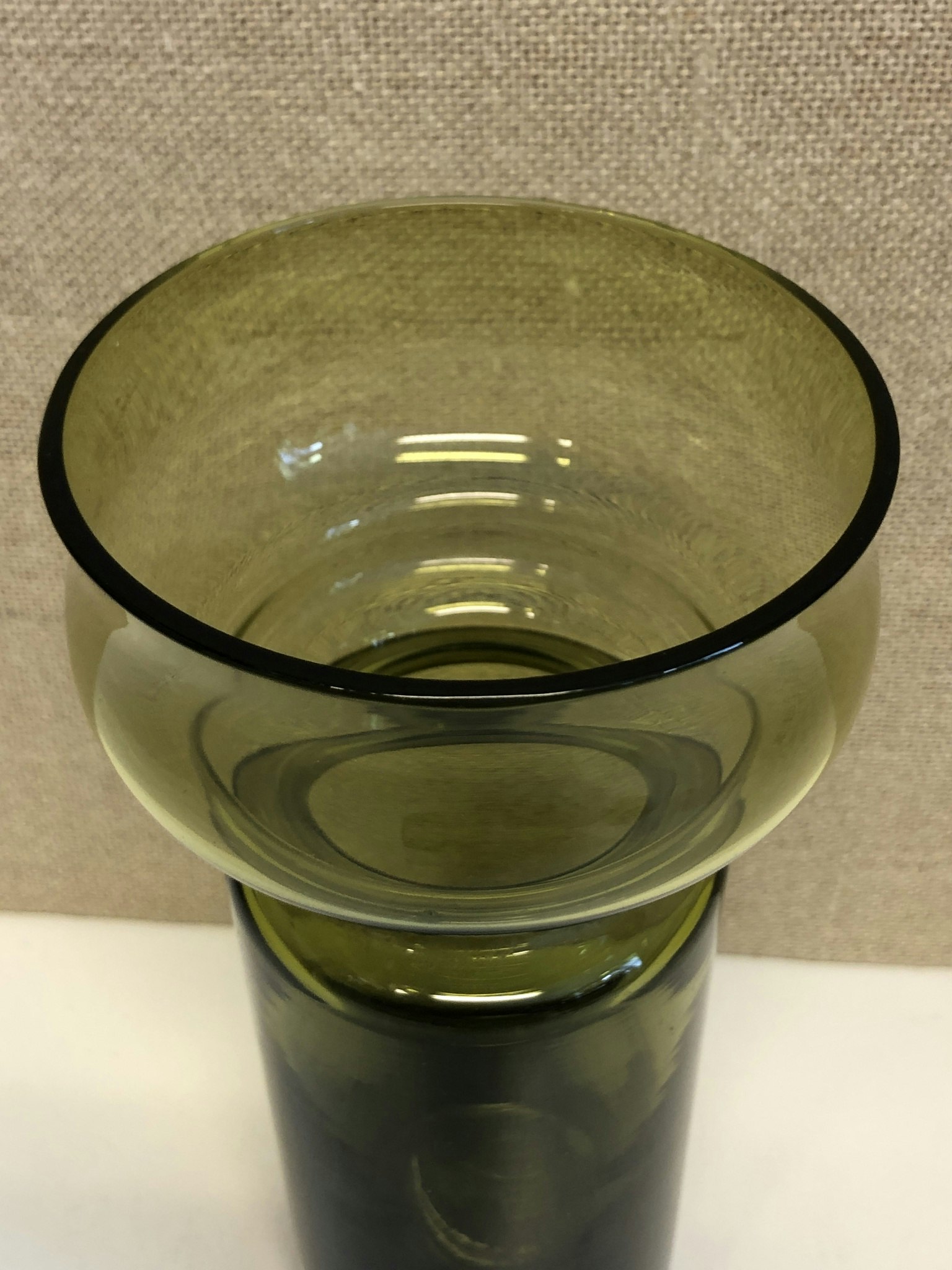 TAMARA ALADIN. Vase, glass, "Tulppaani", Riihimäen Lasi.