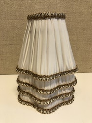 LAMPSKÄRMAR 4 st, metall/textil, 1900-talets mitt.