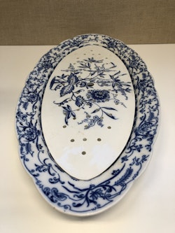 FISKFAT, porslin, " Perl ",  Rörstrand 1800-1900-tal