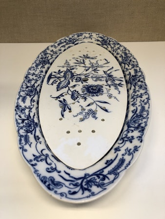 FISKFAT, porslin, " Perl ",  Rörstrand 1800-1900-tal