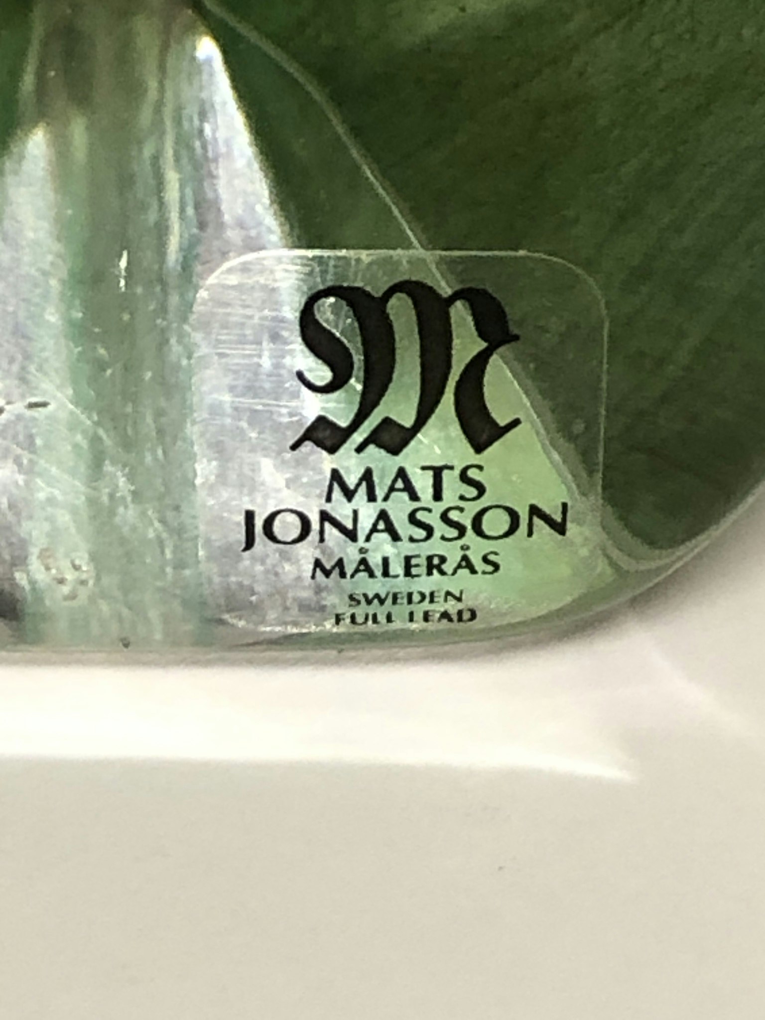 SKULPTUR, glas, Mats Jonasson, Målerås, Sweden.