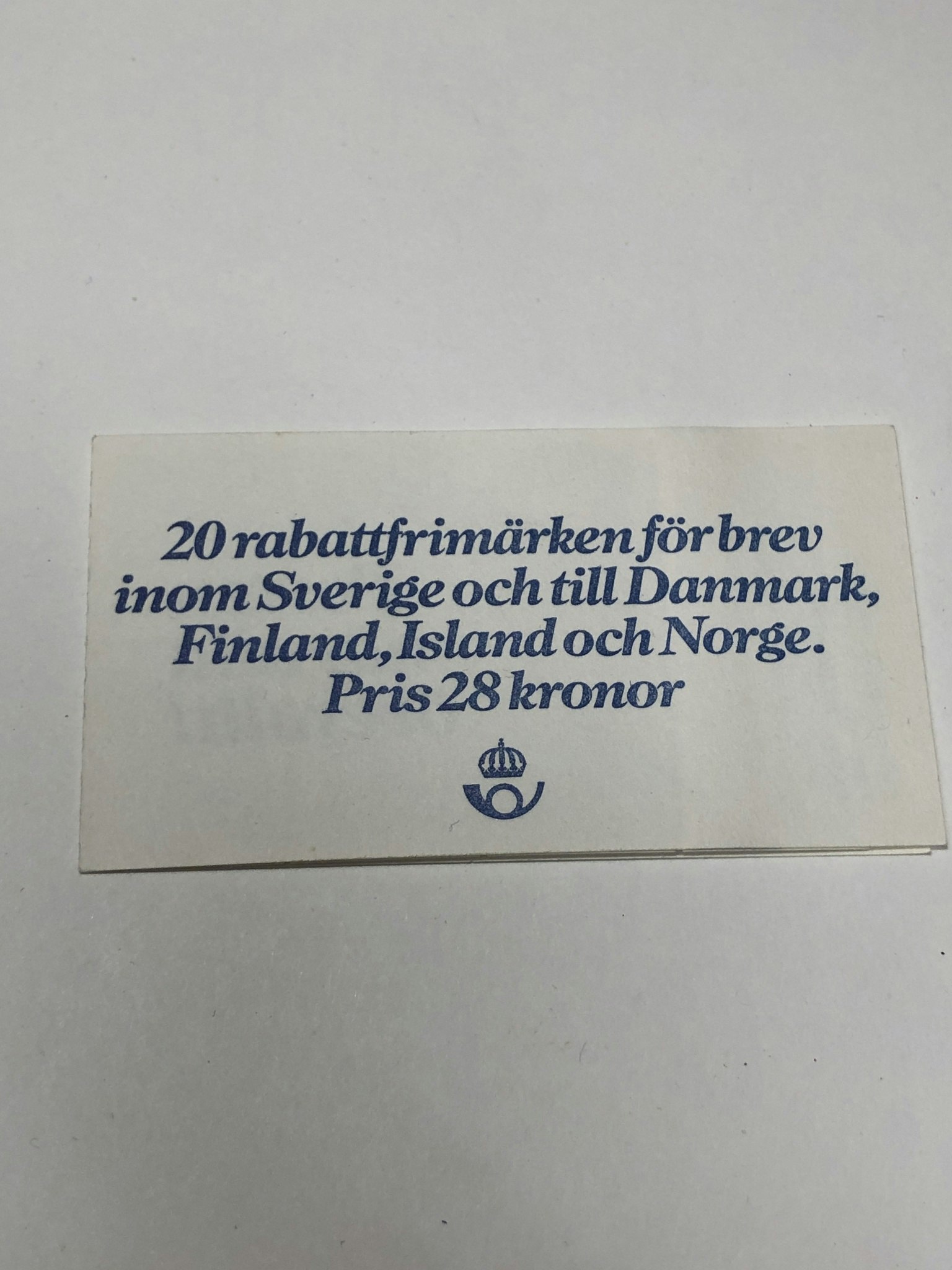 20 RABATT-FRIMÄRKEN, postfriska, för brev, inom Sverige, Danmark,Finland, Island, och Norge.
