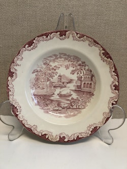 DEEP PLATE, porcelain, "Bengali", Rörstrand, Sweden.