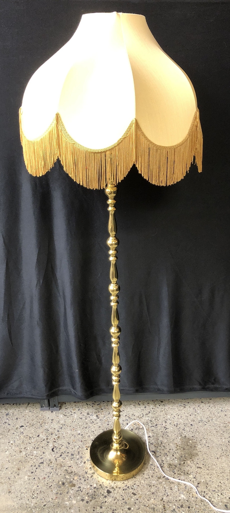 GOLVLAMPA, mässing, AMB- Sweden, typ. 10 179, 1970/80-tal.
