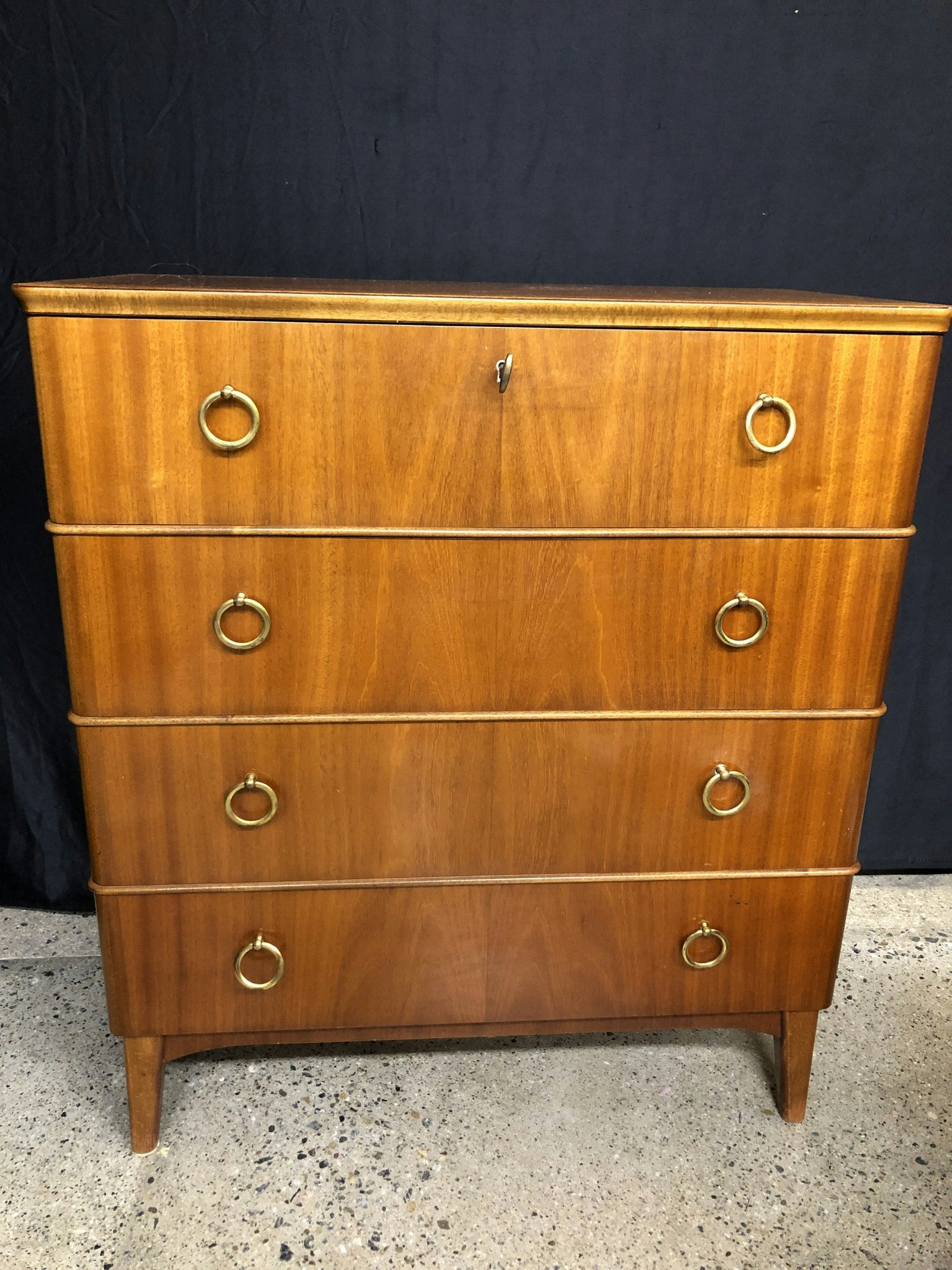 BYRÅ, mahogny, Swedish Modern, Svensk Möbelindustri AB, 1940/50-tal.
