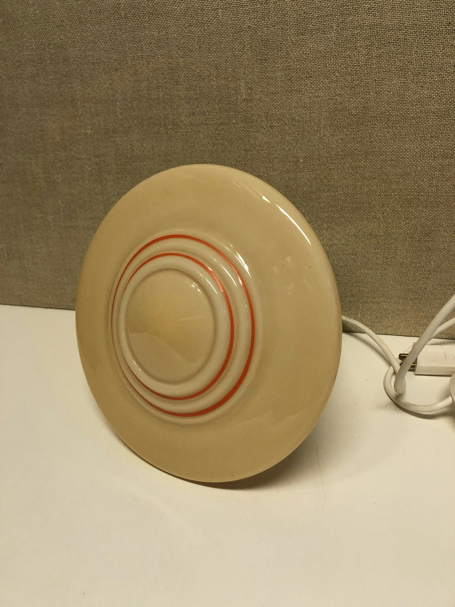 CEILING LAMP, glass/metal, Art Deco, 1930s/40s.