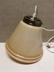 CEILING LAMP, glass/metal, Art Deco, 1930s/40s.