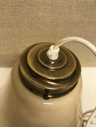 CEILING LAMP, glass/metal, Art Deco, 1930s/40s.