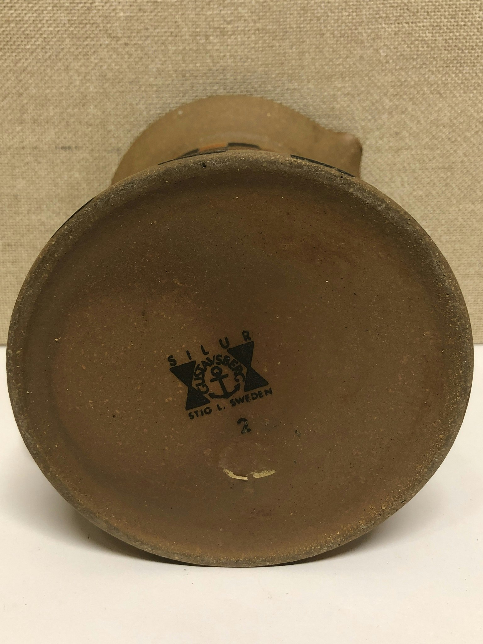 STIG LINDBERG. Jug, stoneware, "Silur", Gustavsberg.
