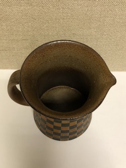 STIG LINDBERG. Jug, stoneware, "Silur", Gustavsberg.
