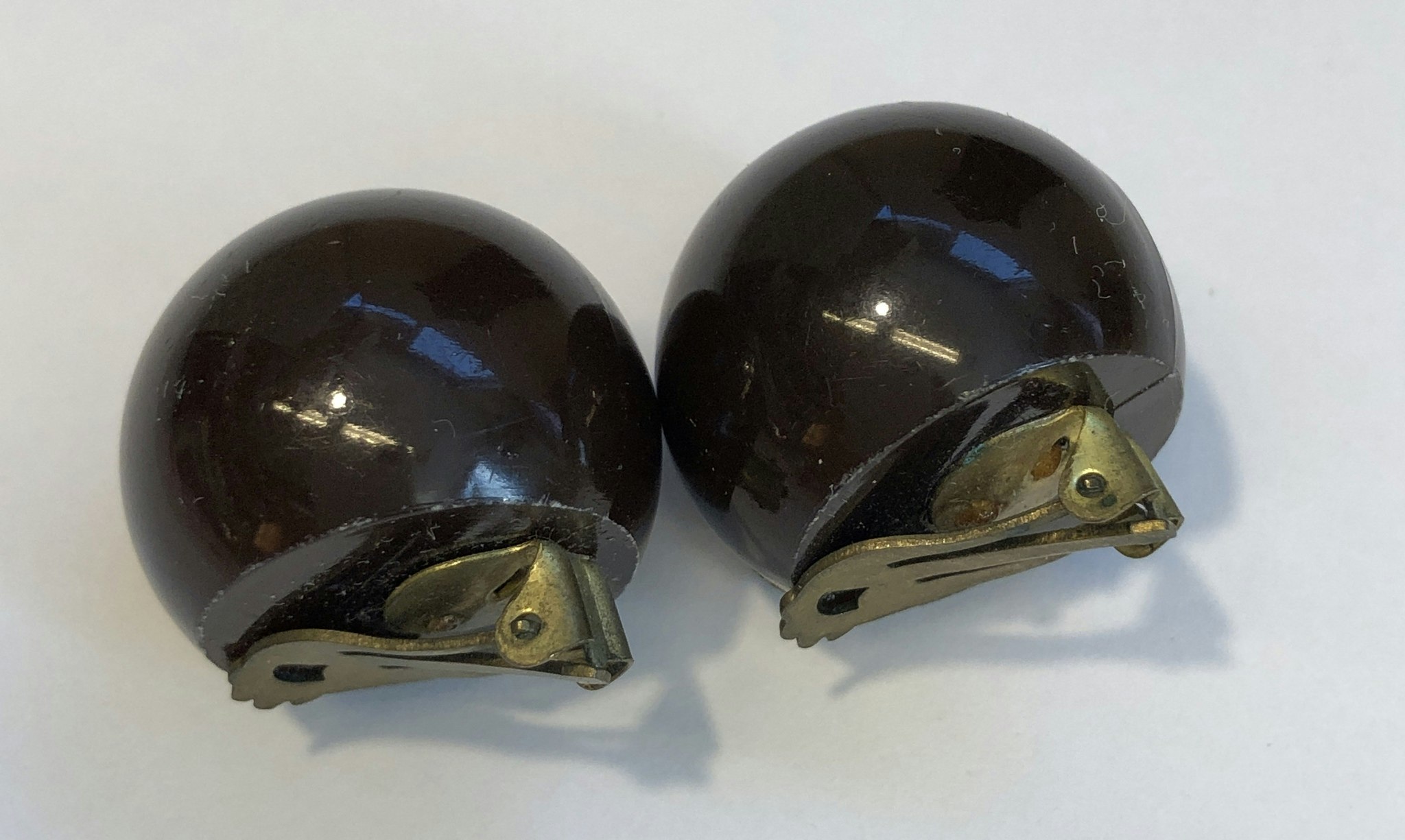 ÖRHÄNGEN, clips, plast, vintage 1950-60-tal