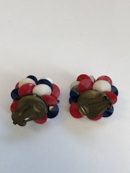ÖRHÄNGEN, clips, plast, vintage 1950-60-tal