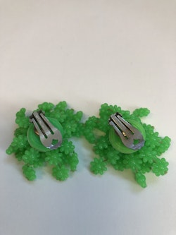 ÖRHÄNGEN, clips, plast, Vintage 1950-60-tal
