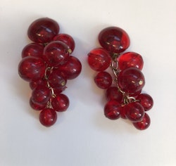 ÖRHÄNGEN, clips, plast, vintage 1950-60-tal